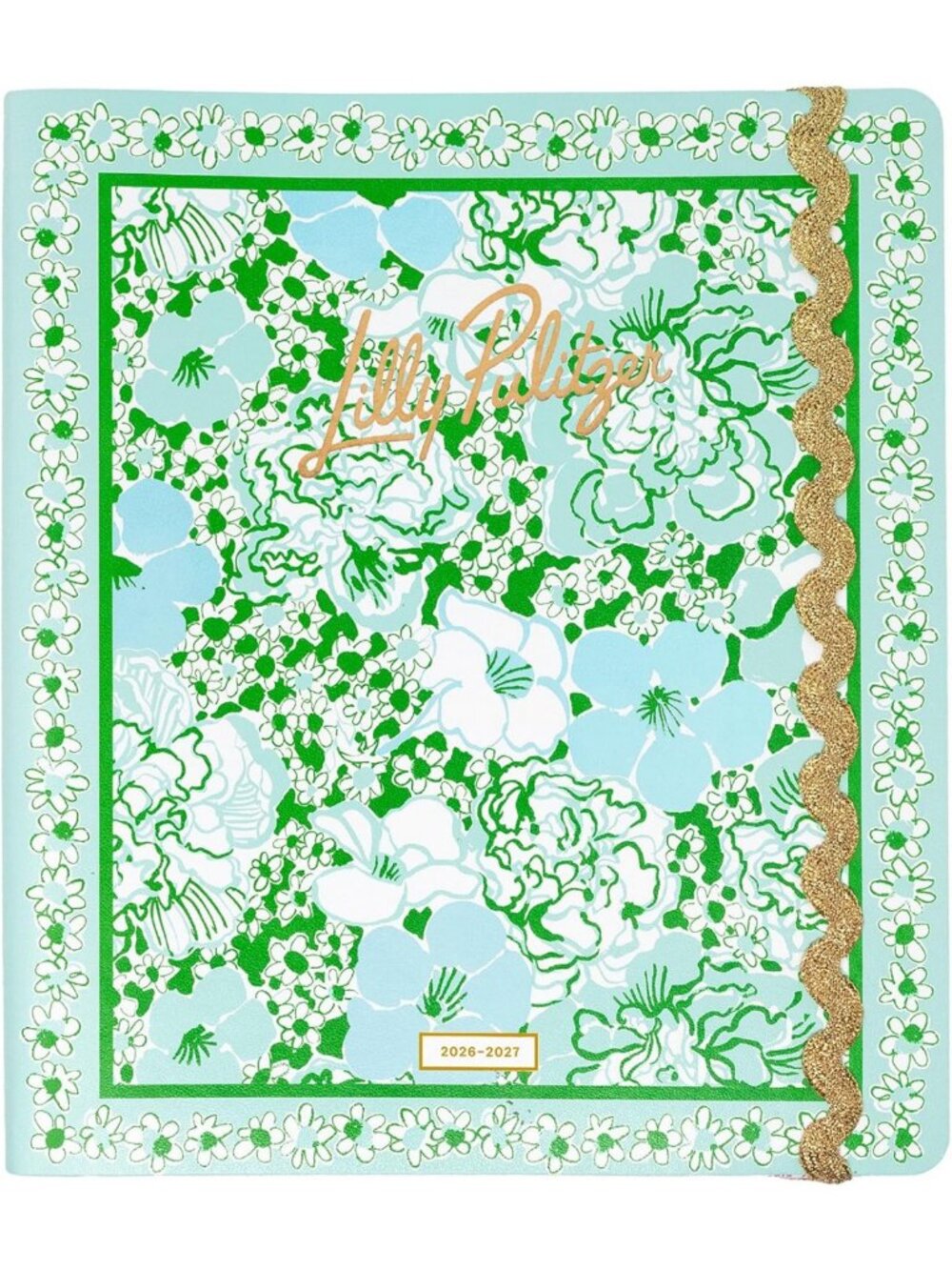2026-2027 Soft Cover Planner | 17-Month Calendar | Mint Floral Design